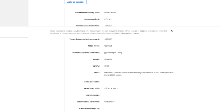 Screenshot 2024-05-10 at 15-23-00 Wyszukiwarka środków ochrony roślin - zastosowanie - Ministerstwo Rolnictwa i Rozwoju Wsi[...].png